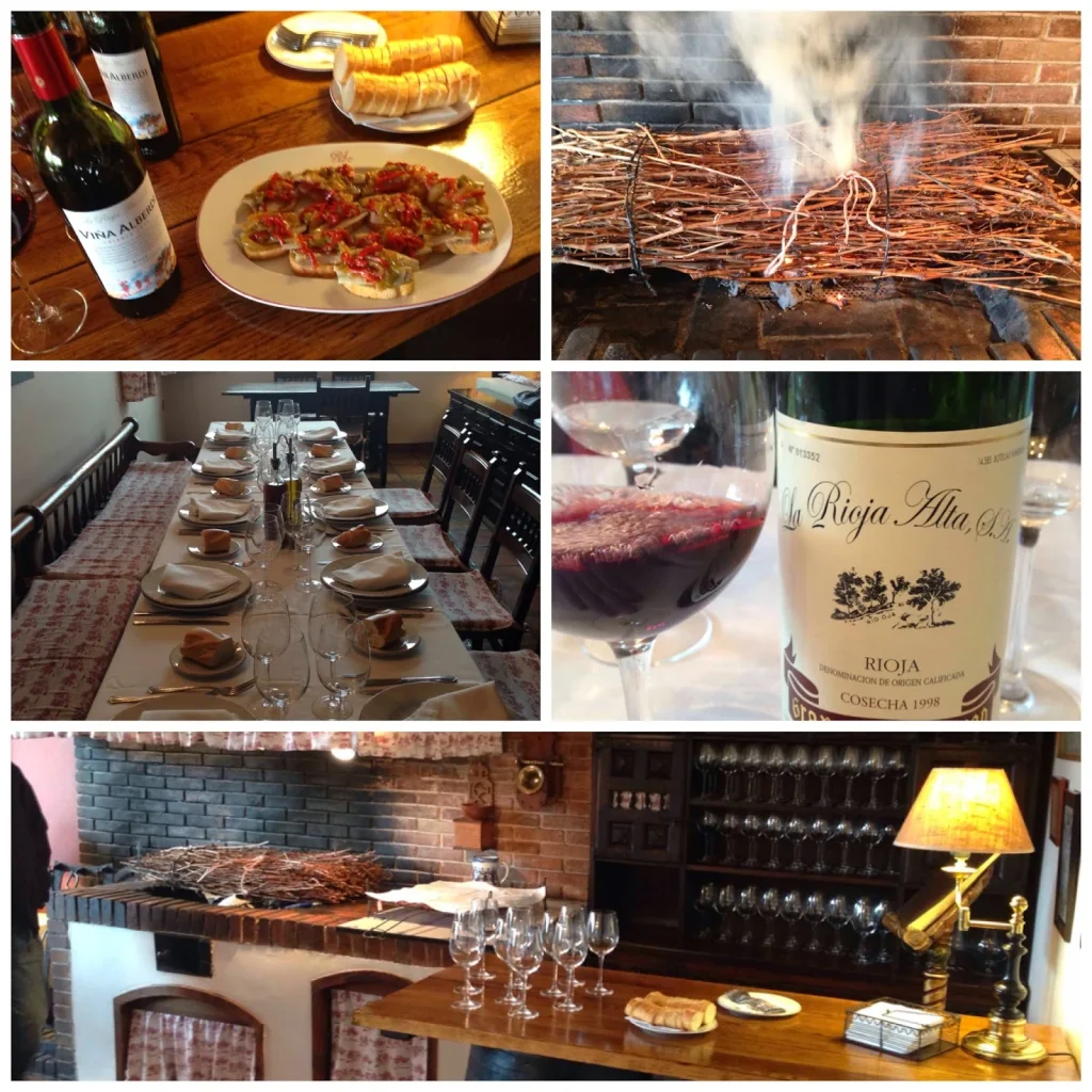 Momentos de la visita a Torre de Oña y a la bodega de La Rioja Alta