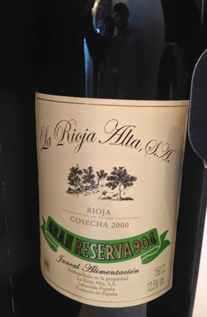 Gran Reserva 904 de La Rioja Alta, la botella que nos llevamos del viaje