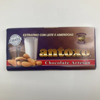 Chocolate Artesano Almendras Antoxo