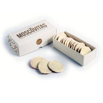 moscovitas chocolate blanco 160 gramos