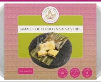 Tamales Cerdo salsa verde La Reina de las Tortilla