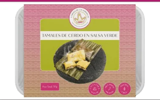 Tamales Cerdo salsa verde La Reina de las Tortilla